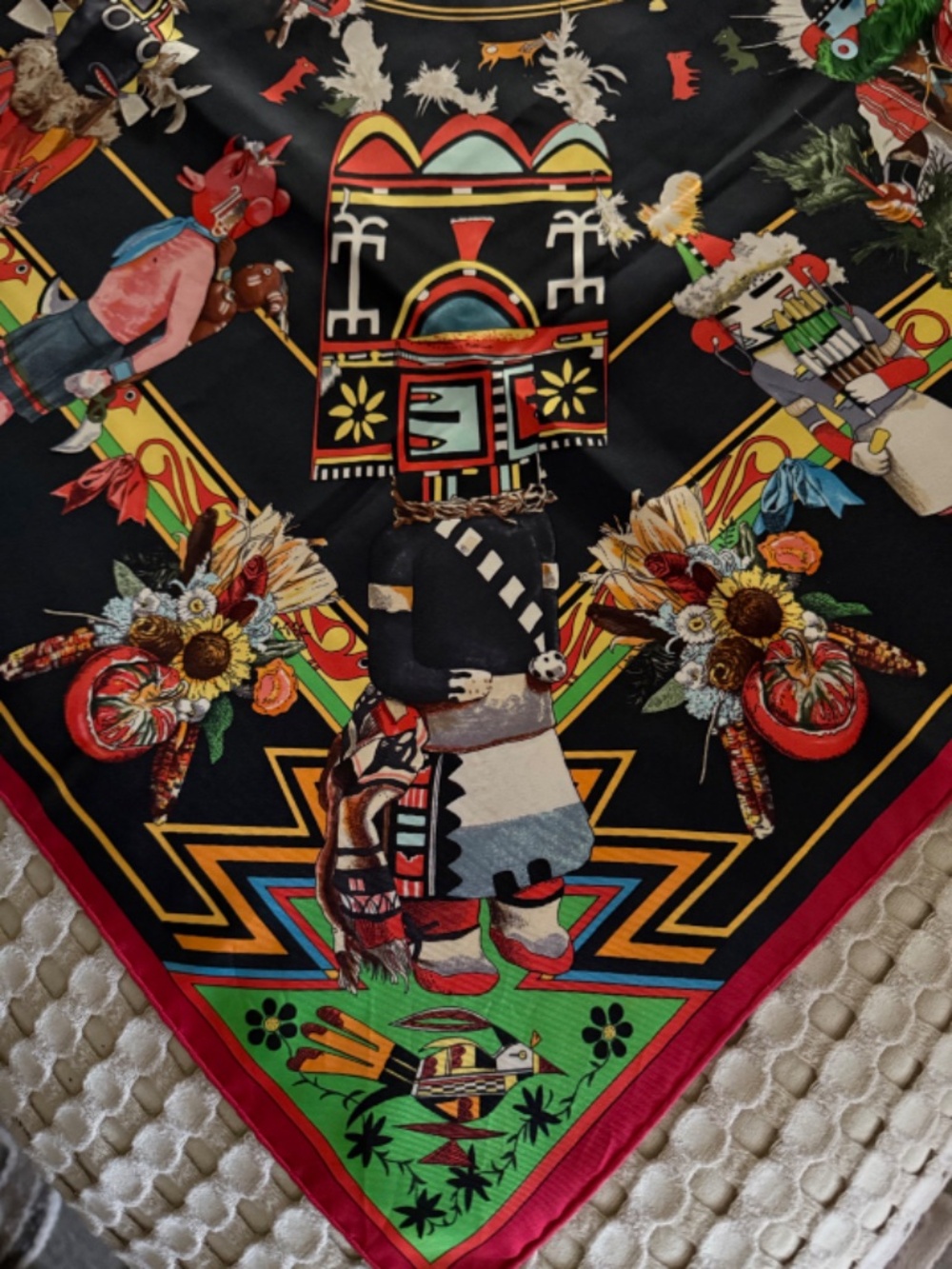 Hermes Kachinas Silk Square Scarf - Picture 3 of 8